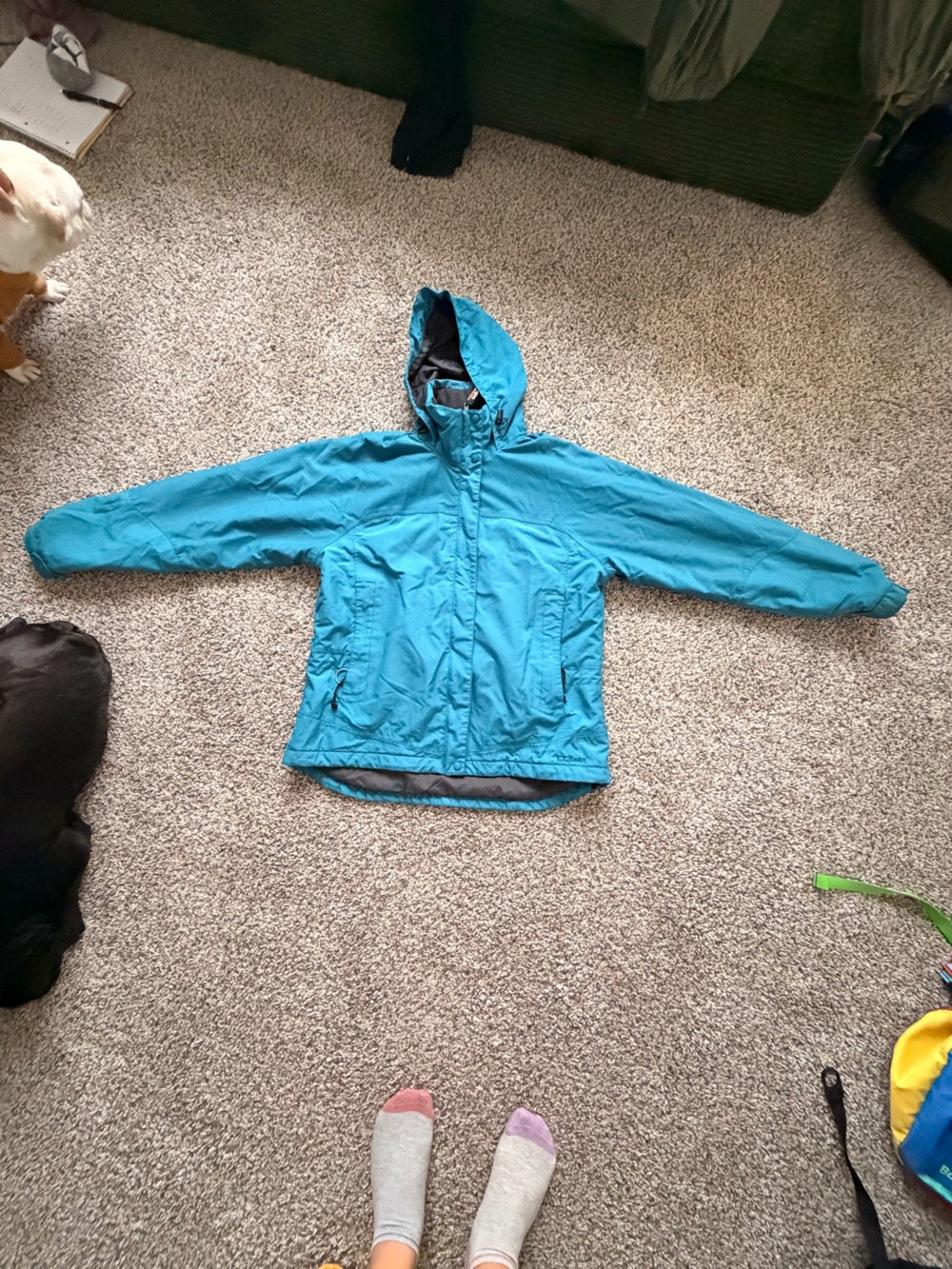 L.L. Bean Teal Hooded Jacket